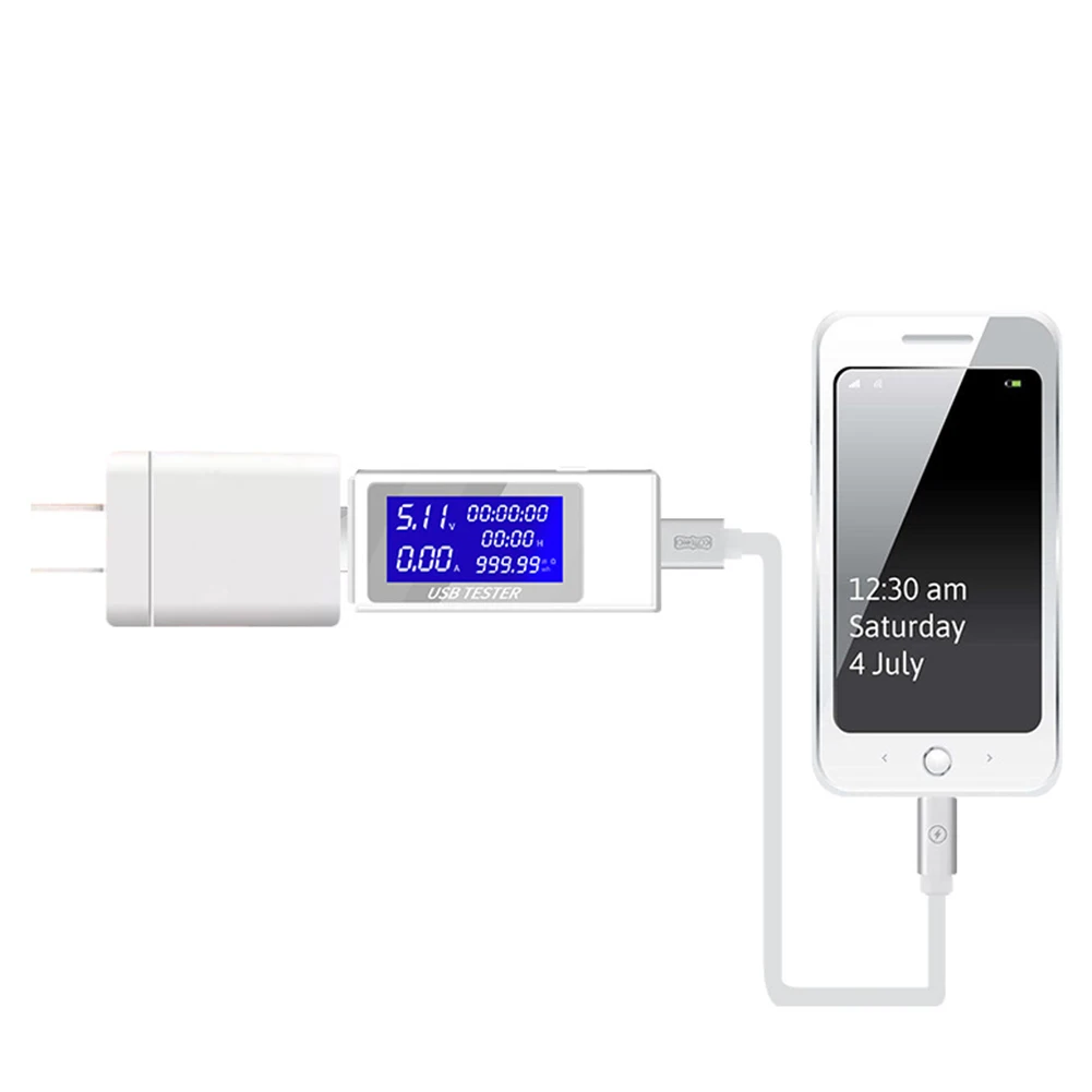Таймер антикоррозийный Вольт-Амперметр цифровой дисплей usb зарядка тестер анти-окисление практичный портативный инструмент тестирования