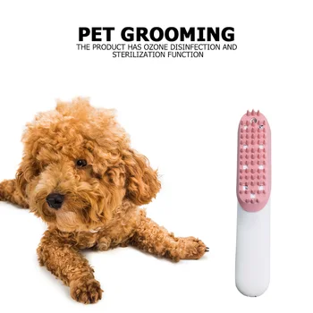

Pet Electric Comb Massage Brush Dog Grooming Comb with Ozone Disinfection Quick Clean Short and Medium Hair Removal Accessories