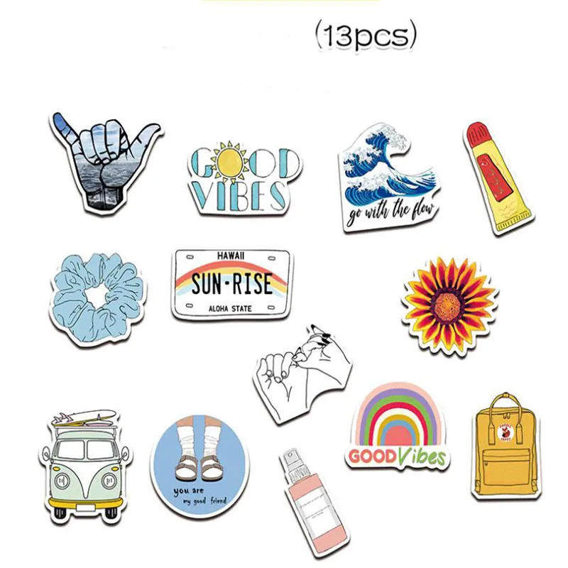 New TV friends gift decoration stickers DIY paper-cut cartoon patch suitcase notebook decoration decal sticker