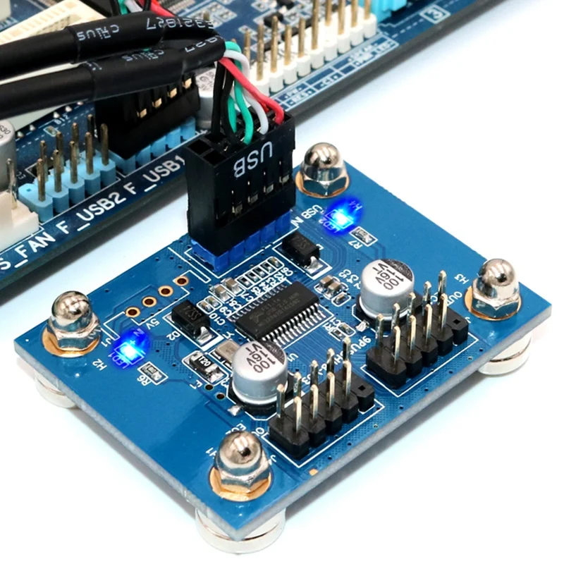 4 Порты и разъёмы USB 2 0 9 контактный разъем Удлинительный кабель для концентратора