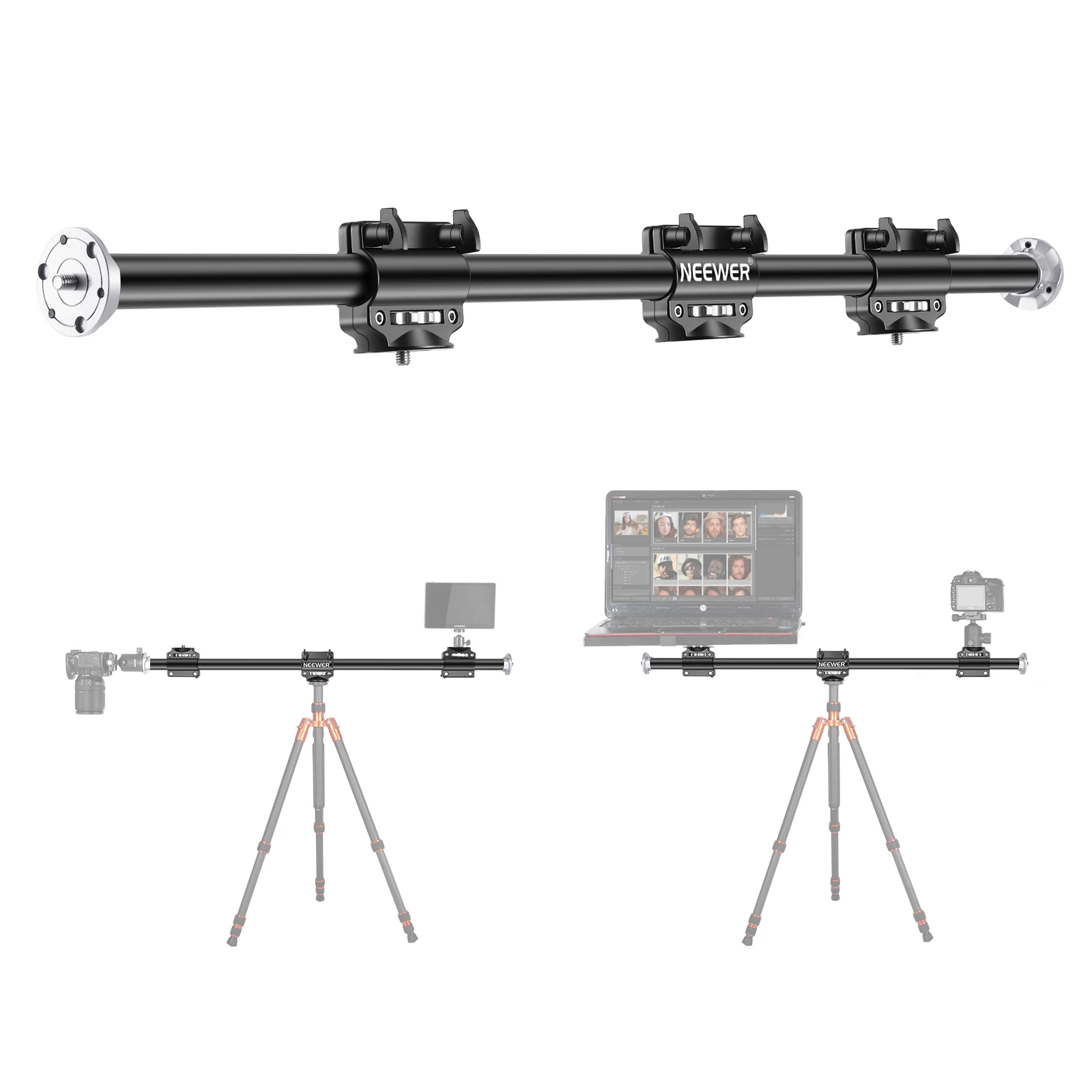 Neewer 40 Inches/100cm Horizontal Tripod Arm, Camera Tripod Boom Arm