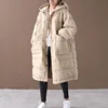 2022 New Loose Down Coat Cloak Lantern Sleeves Hooded Warm Long Down Parkas 90% White Duck Down Jacket Female Snow Outwear ► Photo 3/6
