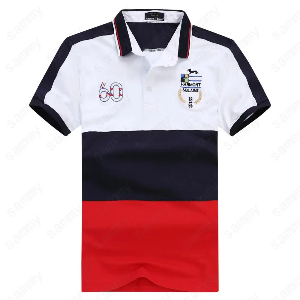 Мужские поло, Homme Polo, короткий рукав, Harmont& Blaine, лето, солнечный свет, хлопок, высокое качество, классика, повседневный стиль, большие размеры M до 3XL, EdenPark