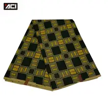 ACI новое поступление настоящий воск африканская Ткань 6 ярдов горячий настоящий воск Анкара ткань, Африканский Воск Печать Ткань Tissus лоскутное