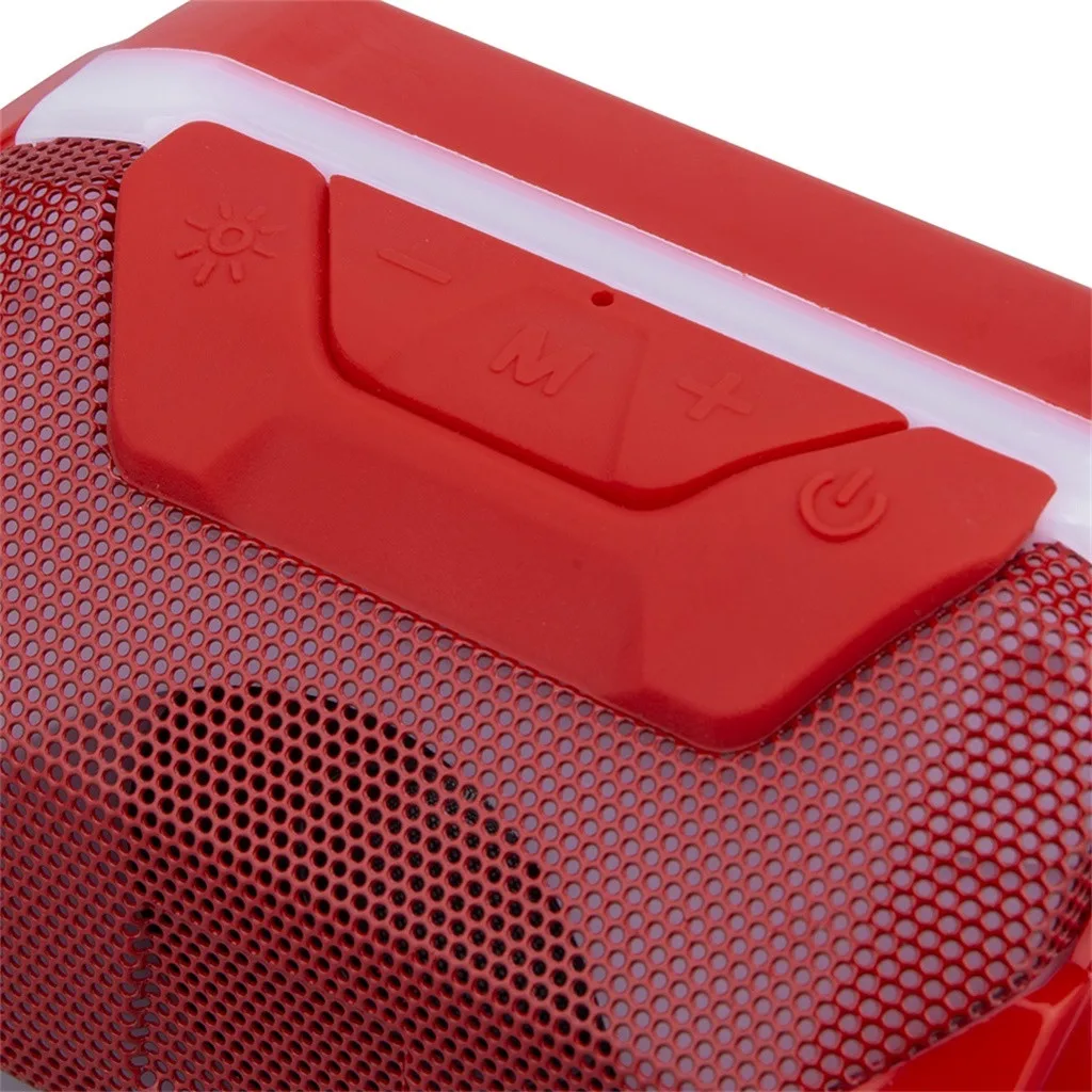 Модный светодиодный светильник Bluetooth Колонка hifi Портативная Беспроводная стереоколонка звуковая tf-карта портативные динамики сабвуфер Колонка# T2