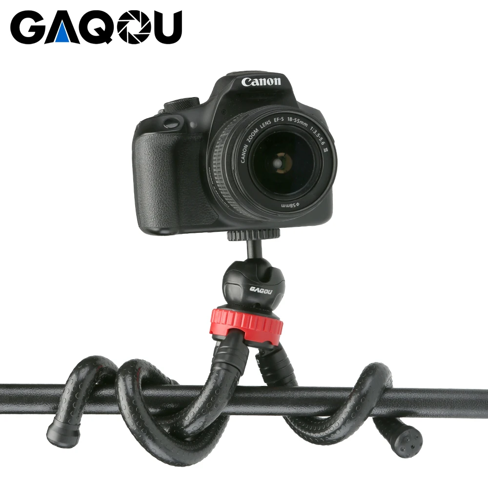 

GAQOU Mini Flexible Tripod Octopus Travel Portable Mobile Phone Tripod Bracket Monopod Selfie Stick For iPhone Gopro DSLR Camera