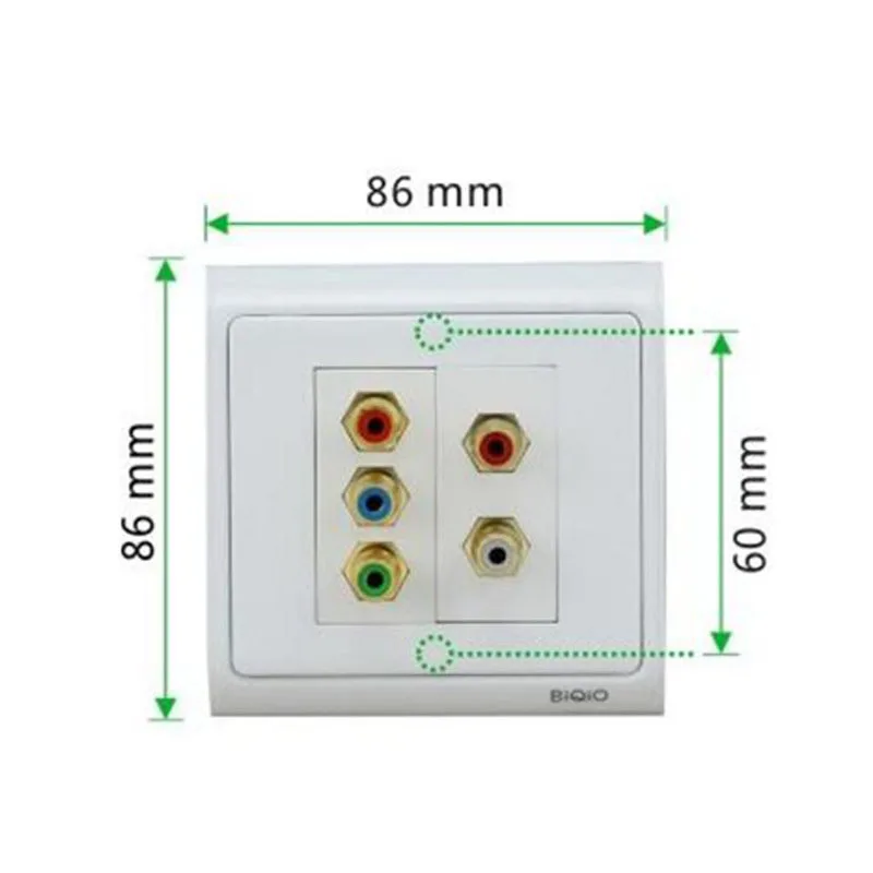 JSJ N86 902 + 603 610 AV Цветовая разница RCA аудио разъем компонент видео Информационная