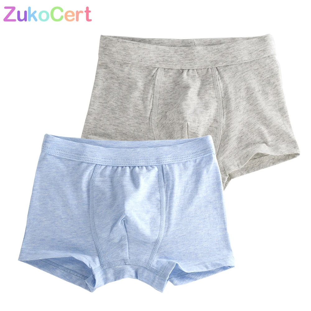 Трусы боксеры детские из органического хлопка однотонные 2 шт./лот|panties boys|baby boxerboys