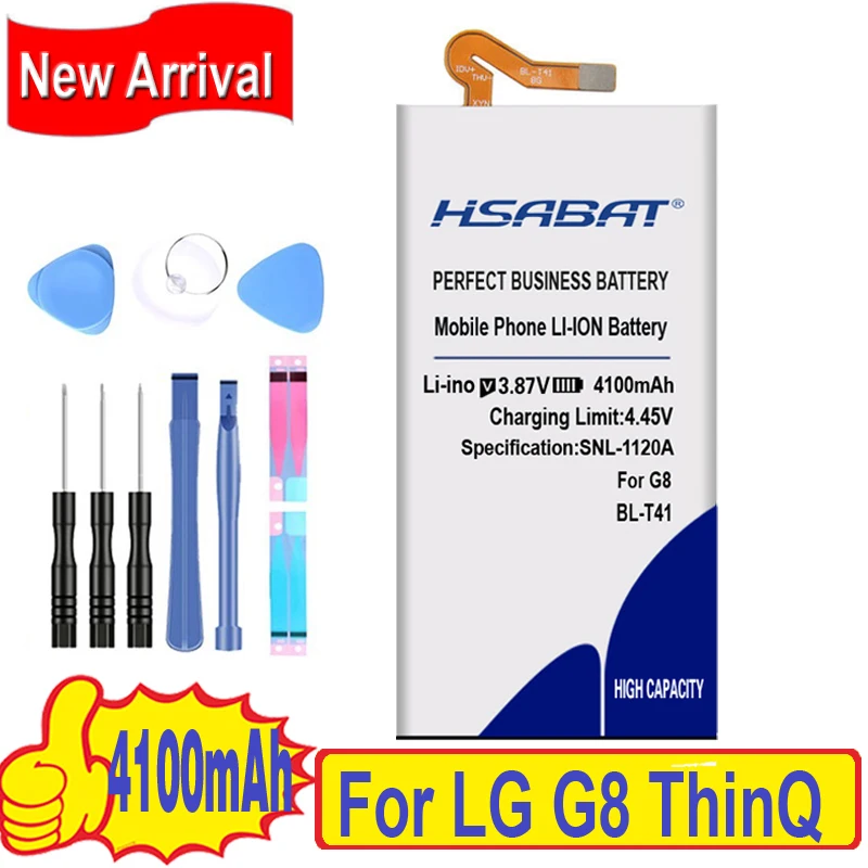 HSABAT 4100mAh BL-T41 Аккумулятор для LG G8 ThinQ