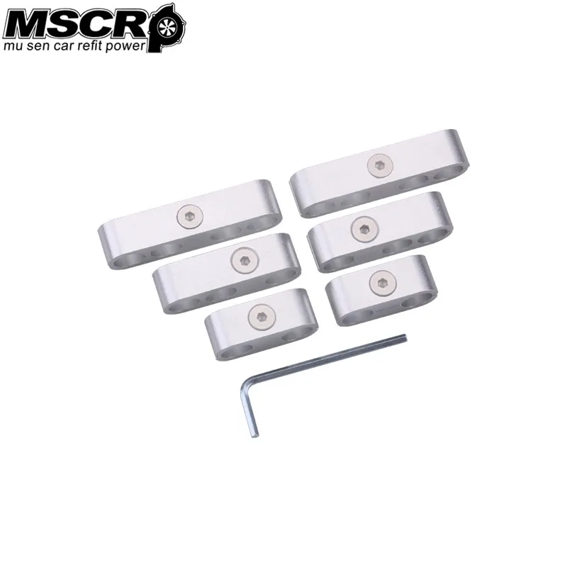 

Aluminum 7mm 8mm 9.5mm Spark Plug Wire Separators Dividers Looms For SBC 350 colorful