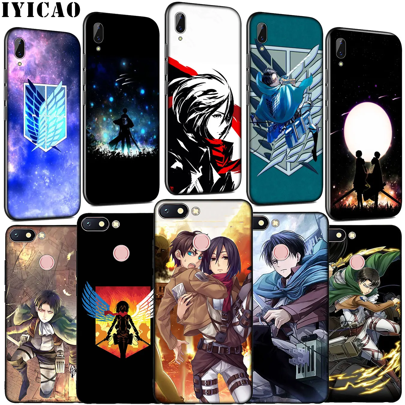 Мягкий силиконовый чехол Attack on Titan для телефона Xiaomi Redmi Note 8 8T 8A 7 7A 6 6A 5 5A K30 K20 Pro GO S2 |