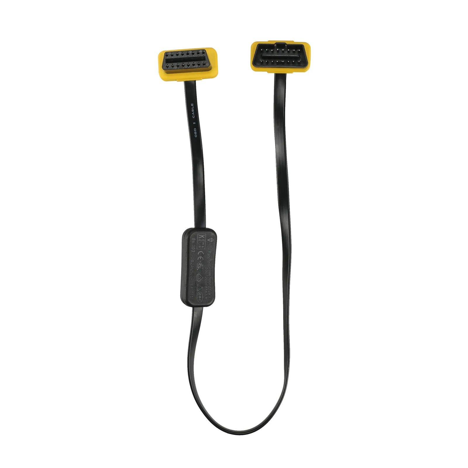 AUTOOL Car OBD2 Extension Cable With Switch Auto OBD 2 ELM327 Adapter Extend Connector 60CM ELM 327 Cables 16 Pin Wire | Автомобили и