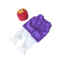 Baby Summer Clothing Newborn Baby Girls And Boys  Aladdin Magic Lamp Style Romper Jumpsuit Patchwork Outfit   Clothes Set 1