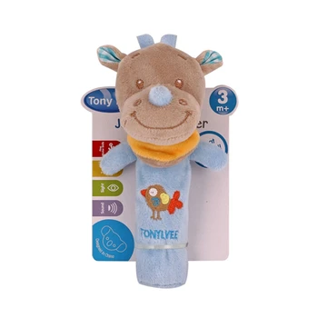 

Baby Cartoon Animal Rattle Cute Plush Animal Hand Bells Infant Early Educational Doll Toys Speelgoed Newborn Rattles Ring Bell