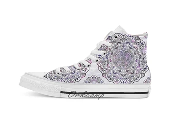 

STARLIGHT MANDALA Custom Casual High Top lace-up Canvas shoes sneakers Drop shipping