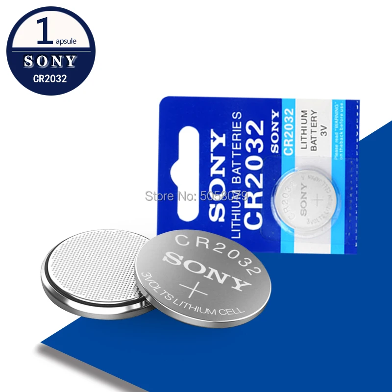 1 шт. для SONY CR2032 батарея 3 в литиевые батареи BR2032 DL2032 ECR2032 CR 2032 Кнопка монета часов