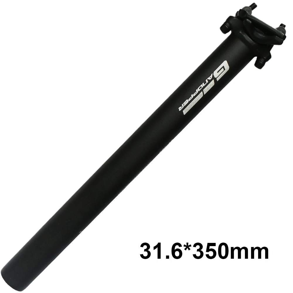 31.6 X350mm Сверхлегкий Подседельный штырь из алюминиевого сплава для велосипеда 27,2 28,6 30,9 31,6*350 мм MTB велосипедный дорожный горный двойной штырь для велосипеда - Цвет: 31.6 X350mm