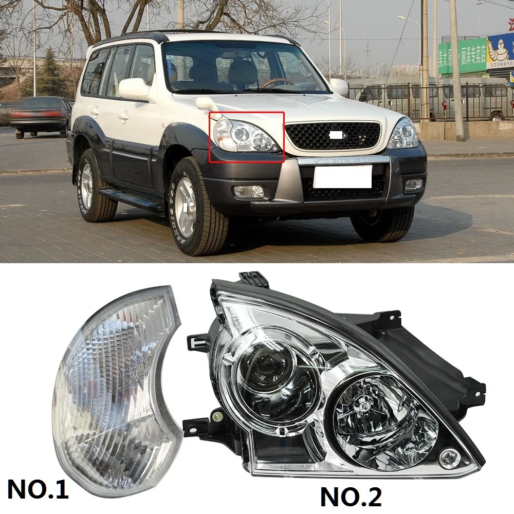 CAPQX 1 шт. для Hyundai Terracan 01 08 передняя фара головное освещение боковое крыло угол