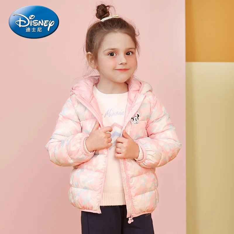 Disney/зимнее пальто для девочек; зимние пуховые куртки для девочек; детская теплая верхняя одежда с капюшоном; детский зимний комбинезон; детская парка с Минни; Новинка года
