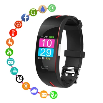 

ECG PPG Smart Bracelet Multi-Function Sports Fitness Watches Pedometer Calorie Heart Rate Monitor Smart Watch for Men Women