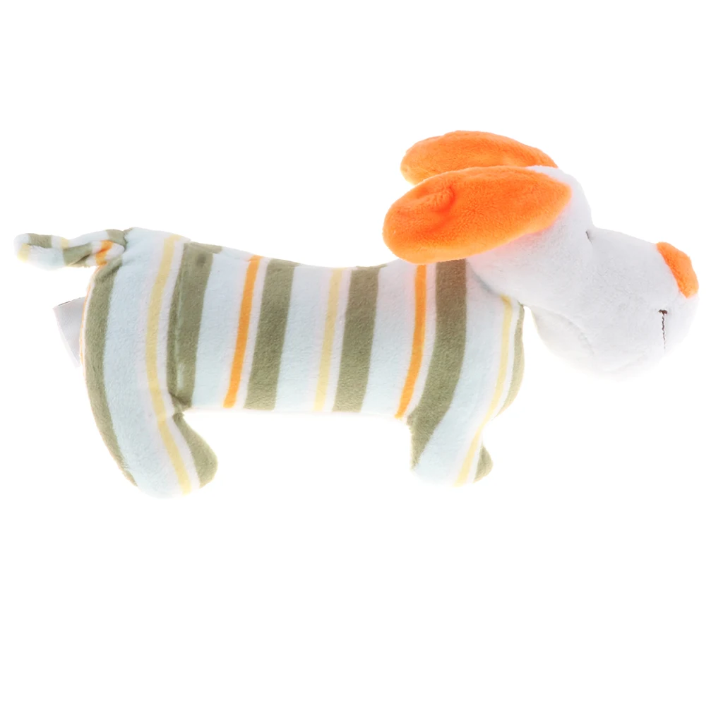 Novelty Stuffed Dog Shaking Bell Baby Rattle Toys Soft Plush Animal for Infants Boys Newborn Girls