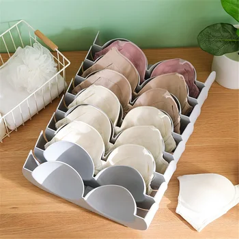 

1/6PCS Bra Storage Box Clothes Underwear Organizer Wardrobe Drawer Closet Divider Finishing Combination Home Storage Organizador