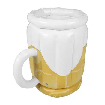 

1PC Inflatable Beer Ice Bucket Thickening Beer Storage Container PVC Inflatable Beer Cooler for Store Pool Beach
