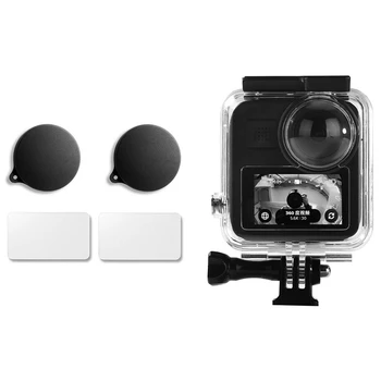 

2PCS Sn Steel Protective Film + 2PCS Lens Cap Cover & 1pcs Waterproof Housing Case for Gopro Max Camera