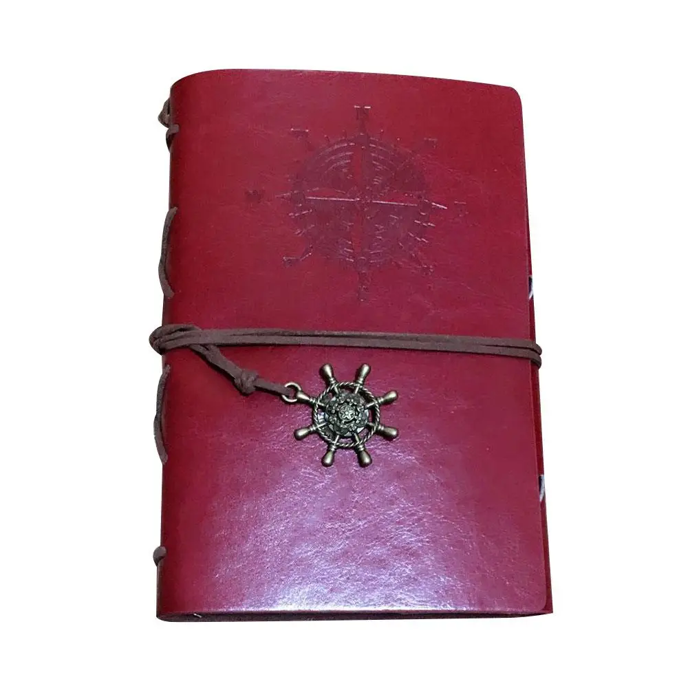 

Retro Leather Blank Paper Handy Memo Years Of Memory Simple Hardback Cover Diary Planner A6 Loose Leaf Portable Pocket Notebook