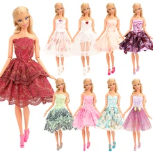 30 items/set doll accessory kids toys= 10 Dolls Shoes 10 Hangers 10 Random fashion Dresses For Barbie Dressing up game present 30 items/set doll accessory kids toys= 10 Dolls Shoes 10 Hangers 10 Random fashion Dresses For Barbie Dressing up game present