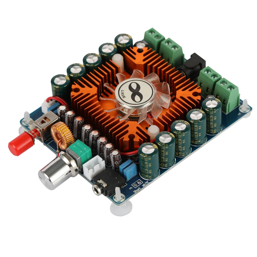 

XH-M521 Car 4 Channel 50W*4 HIFI Stereo Audio Amplifier Board with Fan TDA7850