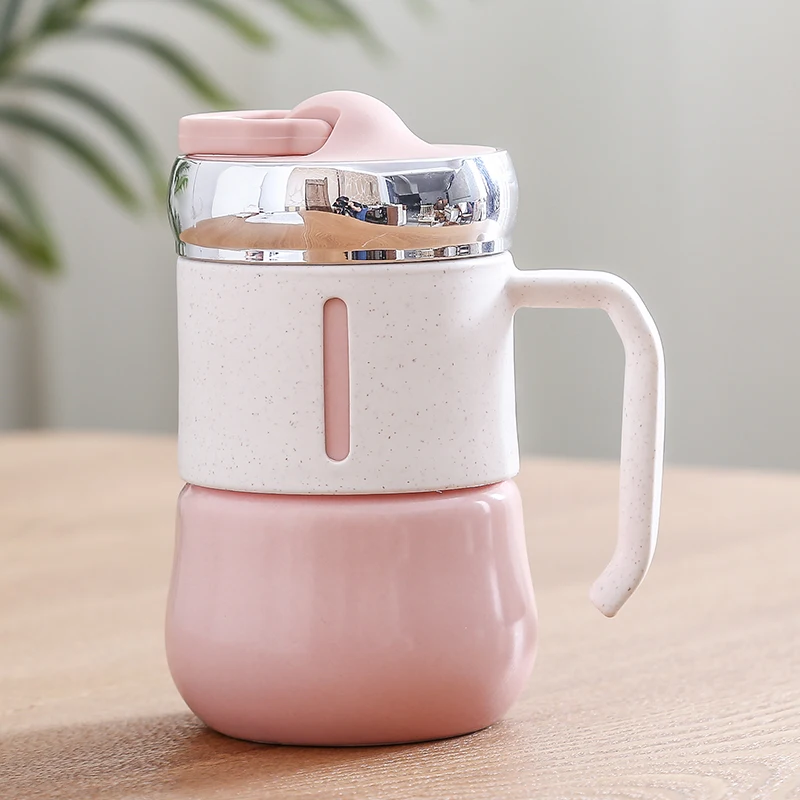 Cute Thermostat Cups and Mugs Ceramic Porcelain Christmas Travel Mug Coffee Caneca Tazas Taza Canecas Self Stirring Mug 50mkb13 - Цвет: style3