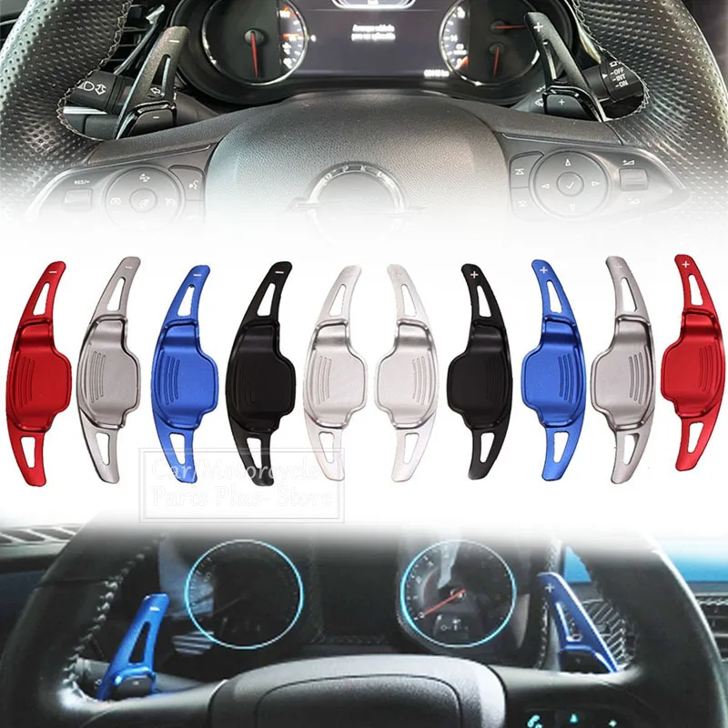 

2pcs For Buick Regal GS LaCrosse GL8 Verano Cadillac CT6 Car Steering Wheel Shift Paddle Shifter Extension Sticker Decoration