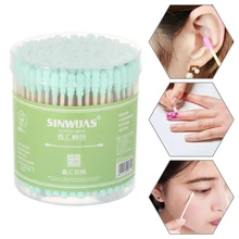 100/200 шт бамбуковые ватные палочки мягкие ватные палочки для чистки ушей тампоны микрокисти Cotonete инструмент для ухода