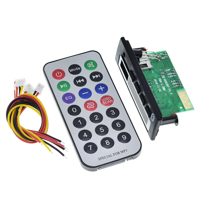 Tzt auto audio usb tf fm radio modul drahtloses bluetooth 5v 12v mp3 wma decoder board mp3 player mit fernbedienung für auto – Detail 8