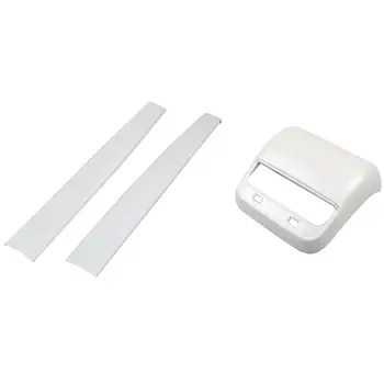 

Center Console Dashboard Panel ABS Pearl for Tesla Model 3 & Rear Vent Outlet Cover Air Vent Frame Trim