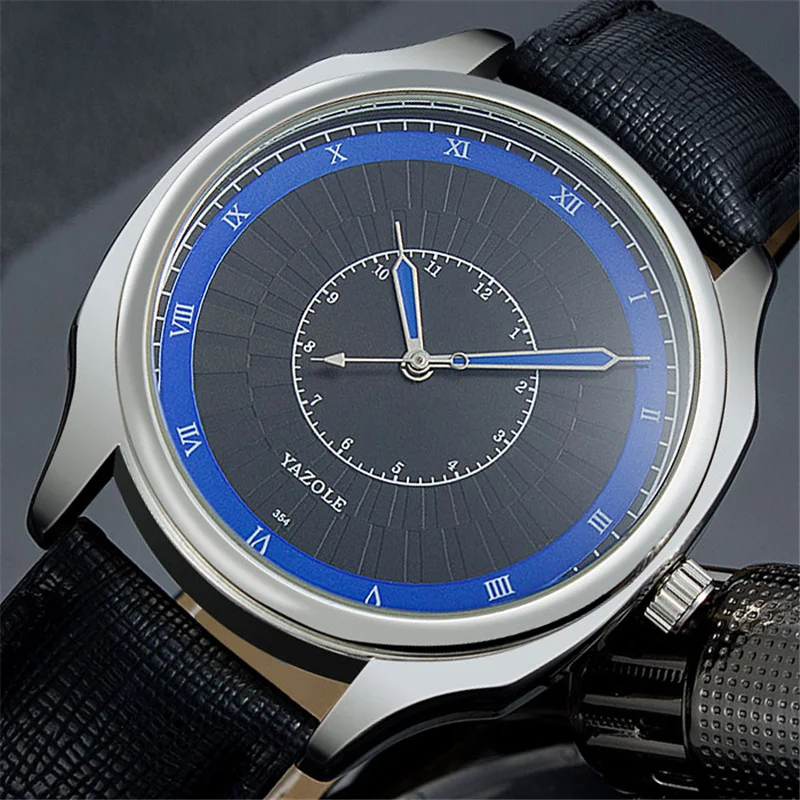 

Business Brand Men Watch New Mans Clock Men's Leather Band Watches Sport Quartz Military Wristwatch Waterproof Relogio Masculino