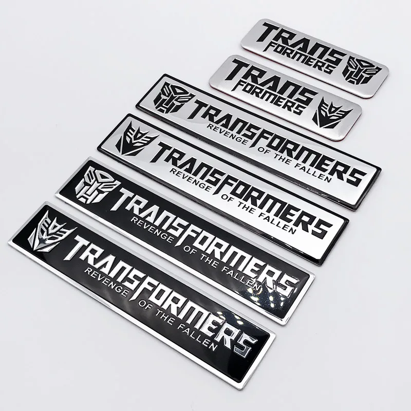 Трансформеры наклейки на бампер/клейкая бумага Autobot логотип вставка из алюминия Autobots Decepticons напрямую от производителя продажи