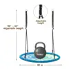 40'' Spider Web Tree Swing Kids Outdoor Play Set w/ Adjustable Ropes Gift 6