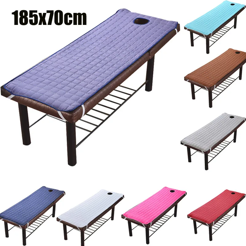 Solid Beauty Salon Massage Table Bed Sheet Skin-Friendly SPA Treatment Cover with Breath Hole 185*70cm | Дом и сад