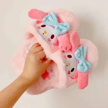 Cinnamoroll Melody Pompompurin Hello Kitty Plush Slippers 3