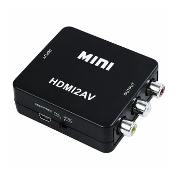 

HD Video Converter HD To RCA AV Adapter HDMI Converter Cable CVBS 3RCA 1080P Composite Video Audio