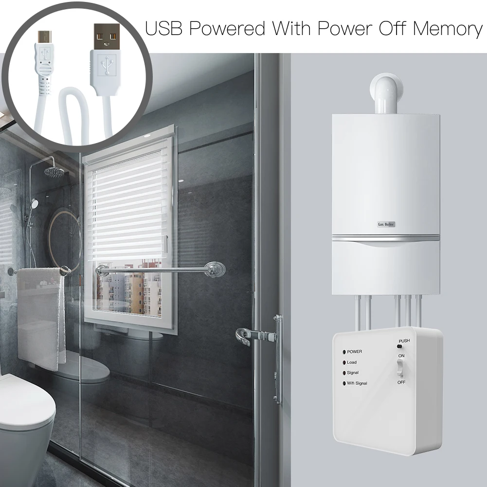 WiFi Smart Thermostat Wall-Hung Gas Boiler Heating Temperature Controller Work with Alexa Google Home WiFi Smart Thermostat Wall-Hung Gas Boiler Heating Temperature Controller Work with Alexa Google Home