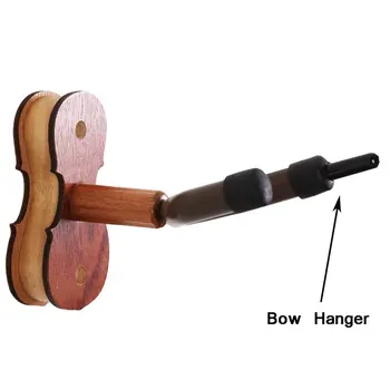 

Practical Design Wall Mounted Violin Fiddle Viola Hanger Hook Durable Wood Base Violin Hanger Home Studio Wall Hanger