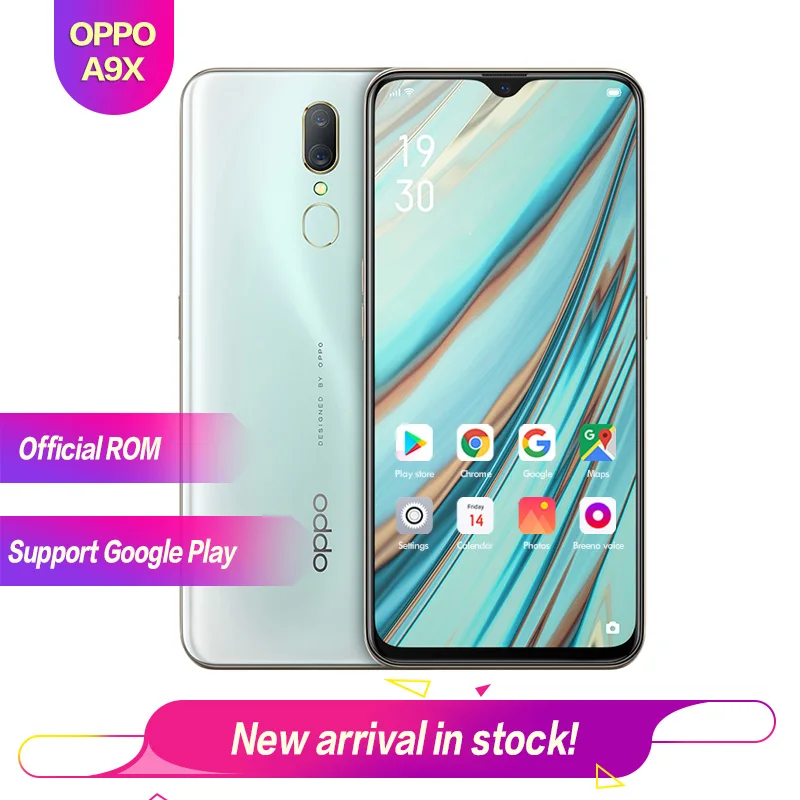 OPPO A9X 6,5" TFT Full Srcreen 1080*2340 Поддержка OTG 1080P 6G 128G Восьмиядерный 4020mAh 3 камеры 16MP+ 48MP+ 5MP VOOC Flash charge