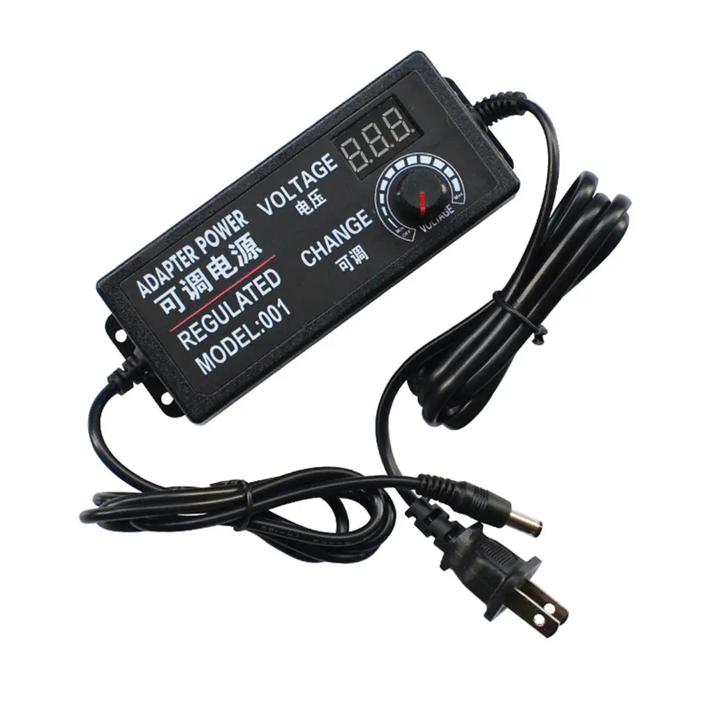 

9V-24V 3A Adjustable Power Adapter Led Light Strip Dimming Motor Stepless Speed Regulation Thermostat Power Supply