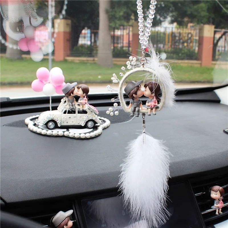 Disco Ball Car Pendant Rear View Mirror Hanging Ornament for Auto Window  Retro Groovy Car Decoration Bling Charms Accessories - AliExpress