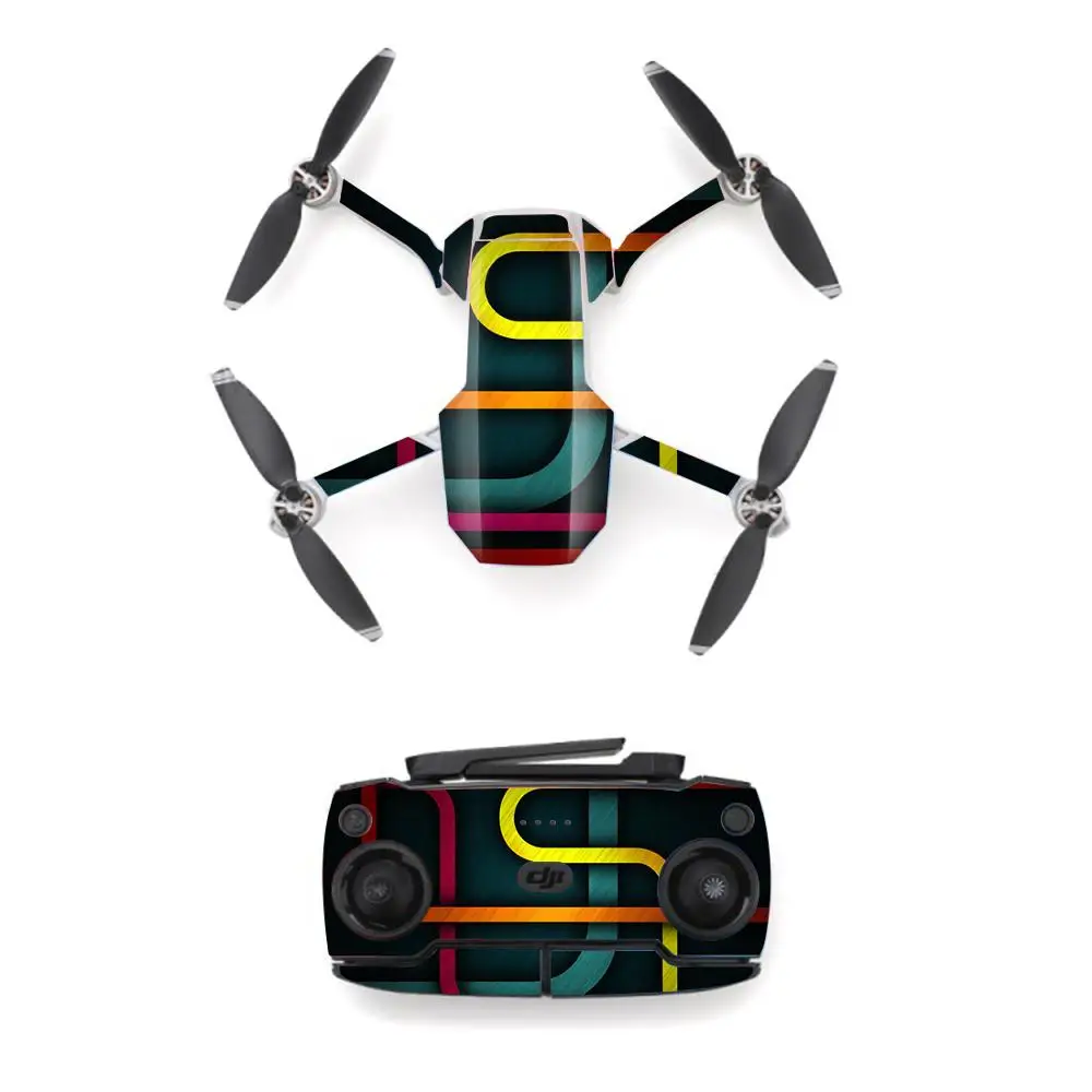 Science Style Waterproof skin Sticker for DJI Mavic Mini Drone And Remote Controller Decal Vinyl Skins Cover 6 Styles