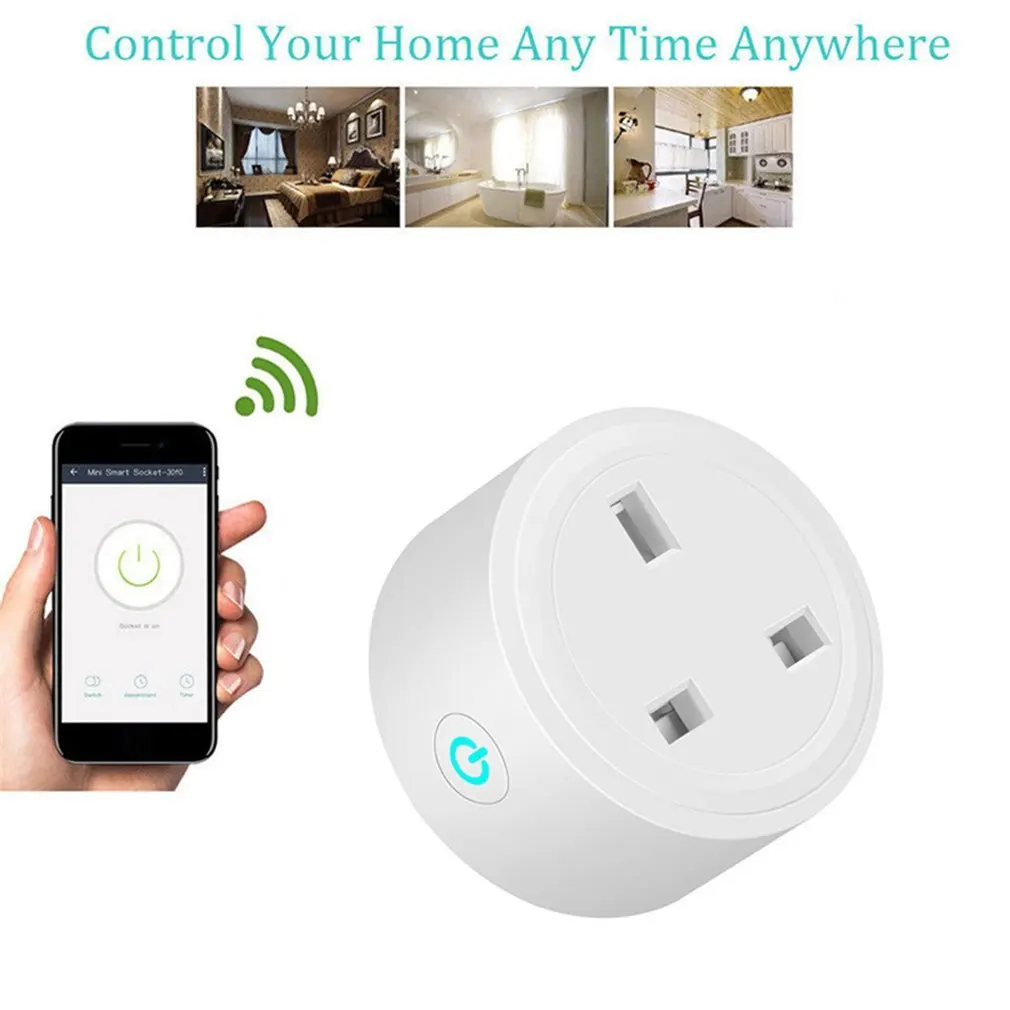 

US Smart Plug Voice Control Home Plug with Google Home Support Alexa Smart Plug Wifi Smart Socket