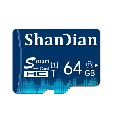 SHANDIAN картой micro sd объемом 8 ГБ, 64 ГБ, 32 ГБ оперативной памяти, 16 Гб встроенной памяти, 98 МБ/с. TF usb флэш-карта памяти, мicro sd карта памяти карточки - Емкость: 64 ГБ